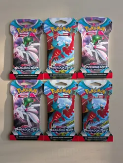 6x Pokemon TCG Scarlet Violet Paradox Rift Sleeved Booster Packs Random Art NEW - Image 1