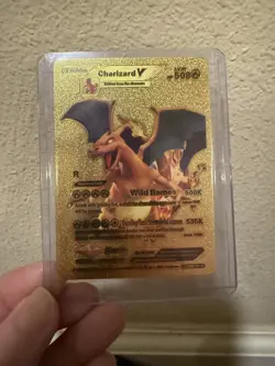 2022 POKEMON CHARIZARD V WILD FLAMES GOLD CARD 508HP MP - Image 1