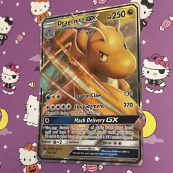 Pokemon TCG Dragonite GX 152/236 Ultra Rare Holo Card Unified Minds - Image 2