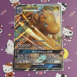 Pokemon TCG Dragonite GX 152/236 Ultra Rare Holo Card Unified Minds - Image 4