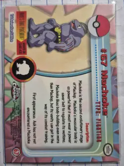 Topps Chrome Series 1 Machoke #67 Pokemon - Image 2