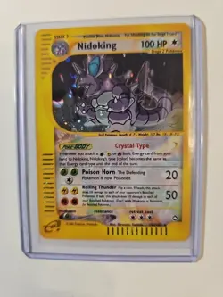 2003 Nidoking Holo Foil Crystal (Swirl) 150/147 Secret Rare Pokemon - Image 1