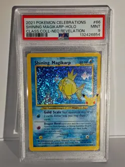 2021 POKEMON CELEBRATIONS CLASSIC COLL #66 SHINING MAGIKARP-HOLO PSA 9 - Image 1