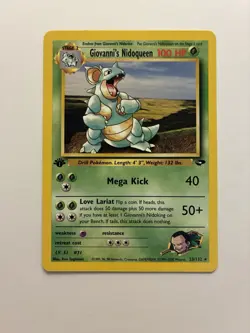 Pokemon TCG Giovanni's Nidoqueen #23/132 First Edition - Image 1