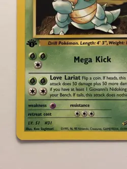 Pokemon TCG Giovanni's Nidoqueen #23/132 First Edition - Image 3