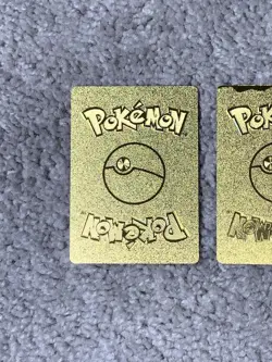 Pokemon Set of 2 Jolteon VMax HP300 Blkstar Promo Thunder Gold Foil Fan Art NM! - Image 5
