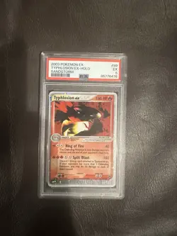 Pokemon Typhlosion EX 99/100 Holo 2003 E-Reader Sandstorm PSA 5 EX - Image 1