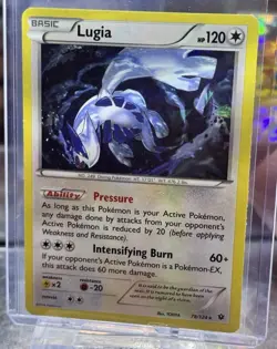 Pokemon TCG Lugia Fates Collide 78/124 Exclusive Cracked Ice Holo Rare LP - Image 3