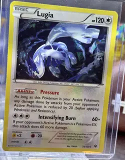 Pokemon TCG Lugia Fates Collide 78/124 Exclusive Cracked Ice Holo Rare LP - Image 5