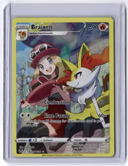 Braixen TG01/TG30 Ultra Rare Holo NM Pokemon SWSH12: Silver Tempest Trainer Gall - Image 1