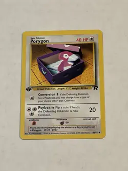 VTG Pokemon TCG Porygon 48/82 1st Edition Team Rocket Non-Holo WOTC 2000 LOOK!! - Image 3