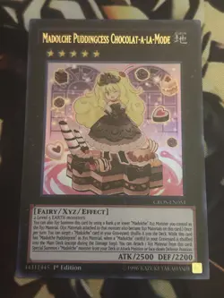 Yugioh: Madolche Puddingcess Chocolat-a-la-Mode CROS-EN051 Ultra Rare 1st Ed LP - Image 1