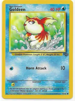 Pokemon TCG Card - Goldeen 53/64 | Jungle Set | LP! - Image 1