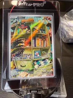 Pokemon TCG Litten Full Art Holo Card 167/162 Temporal Forces - Image 1