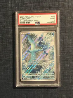 Pokemon TCG Articuno IR 161/159 Journey Together English Card, PSA 9 - Image 1