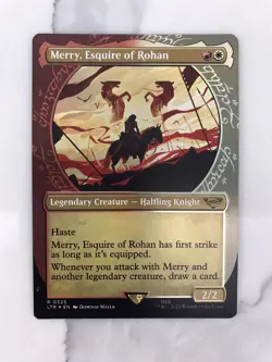 Merry Esquire of Rohan Showcase Foil MTG Magic Gathering Card NM Mint LTR - Image 1