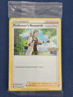 Pokemon GO Professor's Research SWSH178 BSP Black Star Promo 11 Card Pack SEALED - Image 1