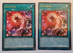 Yu-Gi-Oh Life Hack Ultra Rare 1st Edition BLTR-EN041 -- 2 card lot - Image 1