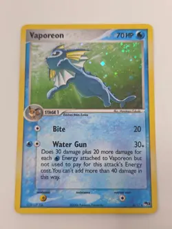 2006 Pokemon Vaporeon 6/17 POP Series 3 Holo Water-Type Card by Masakazu Fukuda - Image 1