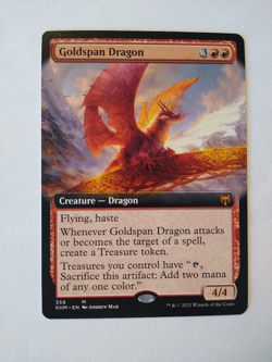 Goldspan Dragon (Extended Art) - Kaldheim (KHM) - #358 - MtG - Image 1