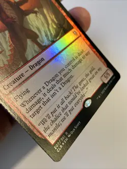 MTG Wrathful Red Dragon *FOIL* Commander Legends Baldur's Gate 207/361 NM - Image 2