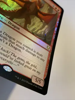 MTG Wrathful Red Dragon *FOIL* Commander Legends Baldur's Gate 207/361 NM - Image 3