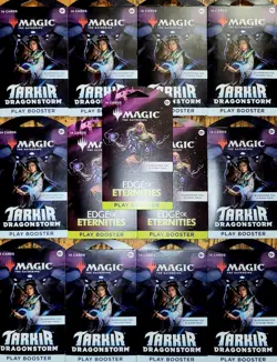Magic The Gathering Sleeved Play Booster ×13⚡TARKIR DRAGONSTORM(10) & E OF E(3) - Image 1