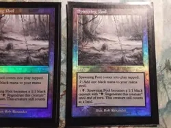 Spawning Pool Urza's Legacy Foil (PANGOLIN MTG) X2 1MP+ 1MP- See Pics! - Image 5