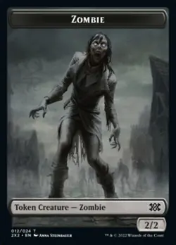 Zombie (012) // Vampire (009) Token x1 1x FOIL Double Masters 2022 NM MTG - Image 1