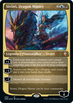 Near Mint x 1 Sivitri, Dragon Master - Foil Etched Commander: Dominaria United V - Image 1