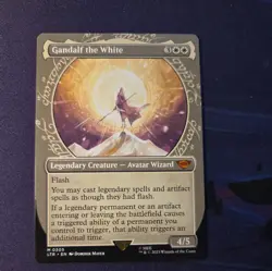 MTG 1x Gandalf the White x1 Showcase NM LTR 305 Lord of the Rings - Image 1