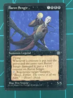 MTG Baron Sengir Homelands Regular - Image 2