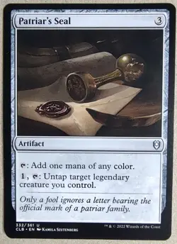 Patriar's Seal - CL: Battle for Baldur's Gate (CLB) - Uncommon Reg -NM- Fr Ship - Image 1
