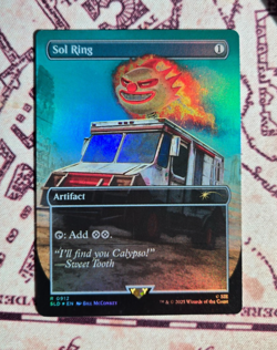 MTG Foil Sol Ring Twisted Metal Sweet Tooth Secret Lair NM - Image 1
