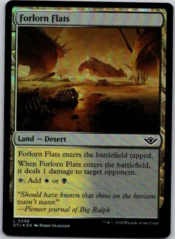 Magic the Gathering Foil Forlorn Flats Outlaws of Thunder Junction MTG - Image 1