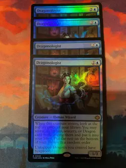 MTG Tarkir Dragonstorm Dragonologist Foil x 4 - Image 1