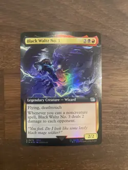Black Waltz No. 3 (Borderless) (Foil) - Final Fantasy MTG - Image 1