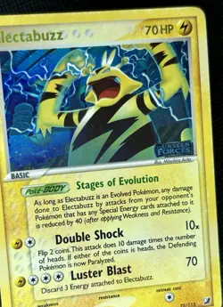 2005 Electabuzz MP Stamped* Reverse Holo EX Unseen Forces Rare 22/115 Pokemon ⚡ - Image 2