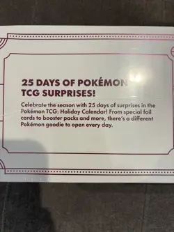 Brand NEW **Sealed** 2025 Pokemon TCG 25 Day Advent Calendar & Poke-ball Tin - Image 4