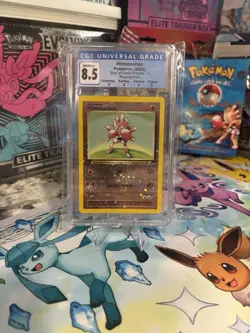 Pokemon Best of Game 2003 Hitmonchan Reverse Holo 2/9 Graded CGC 8.5 Near Mint+ - Image 1