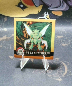 Nintendo Pokemon Artbox Series 1 Sticker Scyther #123 1999 - Image 1