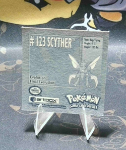 Nintendo Pokemon Artbox Series 1 Sticker Scyther #123 1999 - Image 2