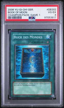 Pokemon Book Of Moon 2006 Yu-Gi-Oh! Champion Pack GERMAN #DE002 PSA 4 - Image 1