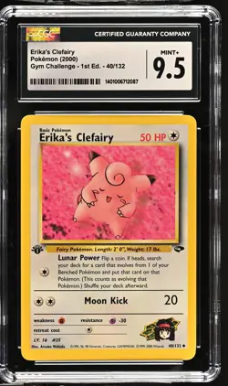 Pokemon Erika's Clefairy 2000 Gym Challenge - 1st Edition #40/132 CGC 9.5 - Image 1