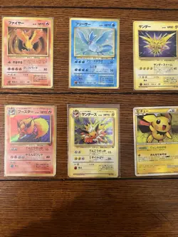Pokemon TCG Vintage Japanese Lot Eeveelutions & Legendary Birds Poche - Image 3