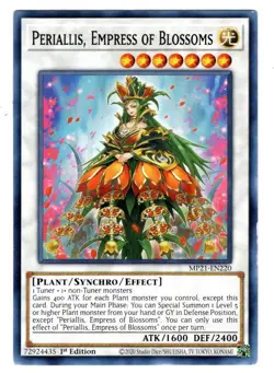 Yu-Gi-Oh!-Periallis, Empress of Blossoms -1st Edition Secret Rare-MP21-EN220 #3 - Image 1