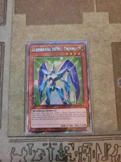 YUGIOH ELEMENTAL HERO PRISMA RA03-EN193 PLATINUM 1ST ED NM - Image 1
