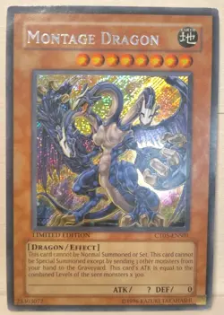 Montage Dragon CT05-ENS01 Secret Rare Yu-Gi-Oh! Holographic - Image 1