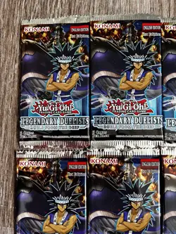21x YuGiOh Legendary Duelists Duels From The Deep 1st First Edition Booster Pack - Image 2