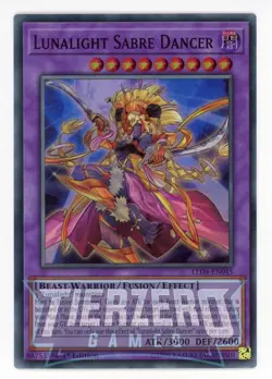 Yugioh Lunalight Sabre Dancer LED4-EN045 Super Rare 1st Edition NM/LP - Image 1